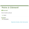 Fiche descriptive de Poire à Clément