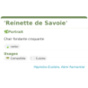 Fiche descriptive de Reinette de Savoie
