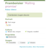 Fiche descriptive de Framboisier Malling promise