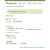 Fiche descriptive de Tomate Super Marmande