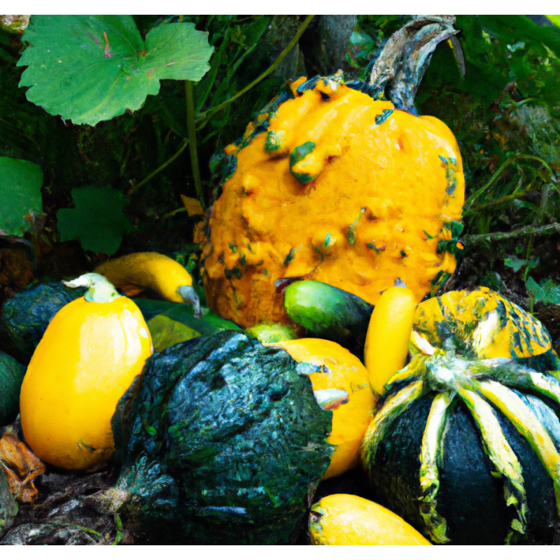 Photo de courges Chair jaune orangé douce