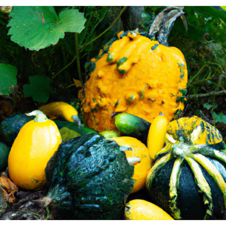 Photo de courges Chair jaune orangé douce